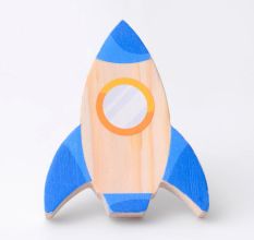 Handcrafted Pine Wood Rocket Knob